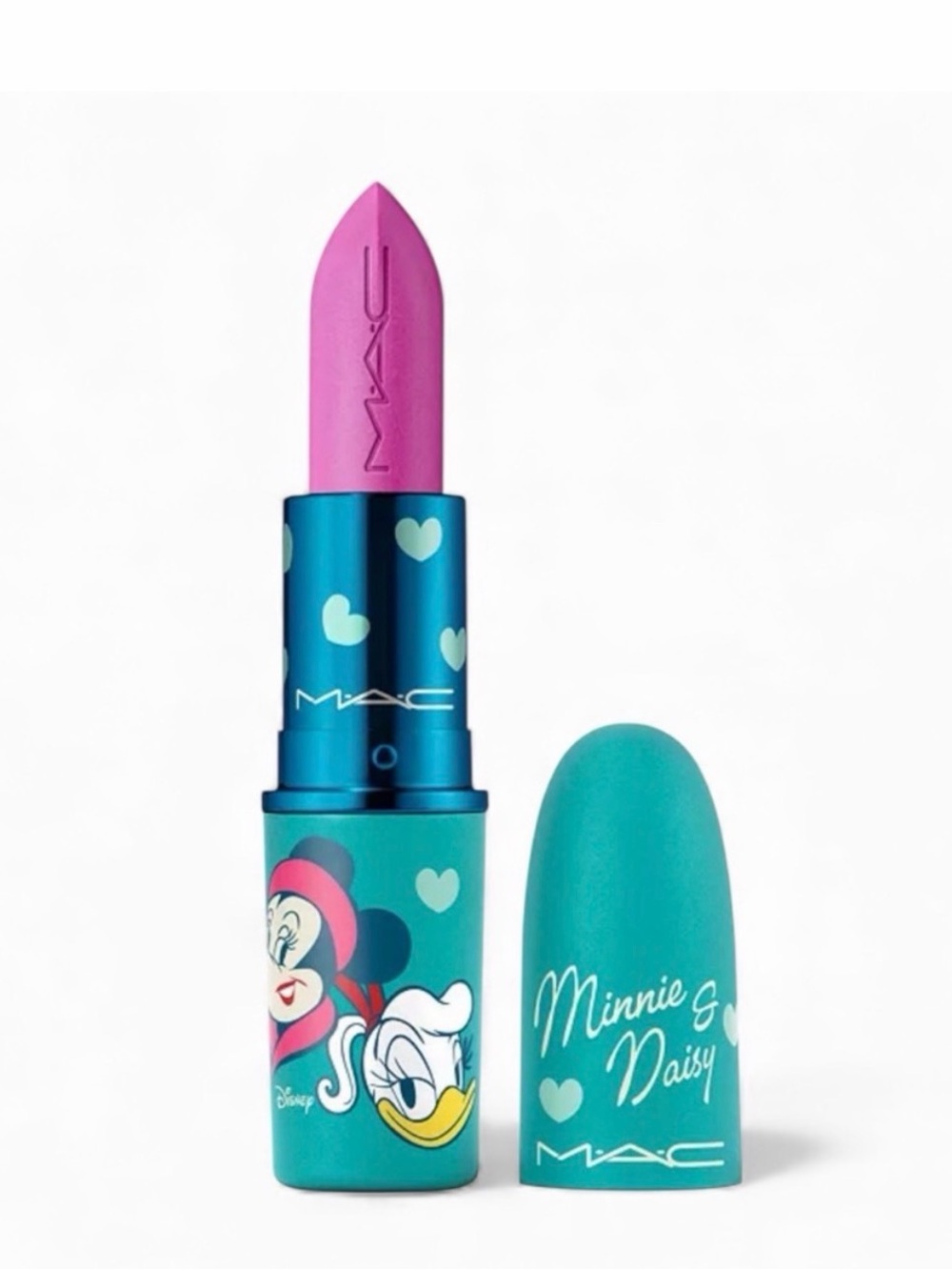 MAC x Disney Minnie and Daisy Lustreglass Sheer-Shine Lipstick in GAL PALS NIB - Picture 4 of 11